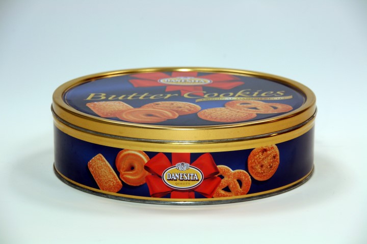 Boîtes à biscuits cylindriques à couvercle coiffant 500 g & 340 g